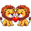 Leo Couple Heart