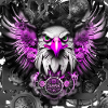 Steampunk Retro Style Greifvogel