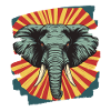 Éléphant Rétro