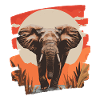 Éléphant Rétro