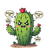 Stay Sharp - Funny Cactus