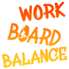 work board balance, snowboarding