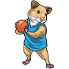 Hamster Basketteur Joueur Basketball