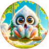 Cute cuddly monster