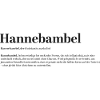 Hannebambel Pet Name Clumsy Fun