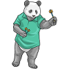 Panda Dart Dartpfeil