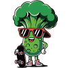 Cool Broccoli Skater Fun