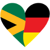 Jamaica Germany Heart