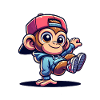 Monkey breakdancer