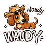 Dachshund as Cowboy Haudy Partner