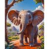 Animaux africains super mignons – éléphant