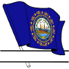 Flag New Hampshire text banner