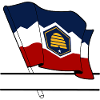 Drapeau Utah bandeau de texte