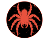 Arachnoholic big hairy tarantula silhouette