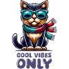 Cat Sunglasses Comic Cool