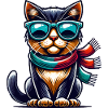 cat sunglasses comic