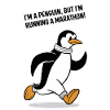 Motif pingouin marathonien