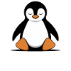 Relaxed Penguin Meditation Cartoon