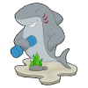Shark Bodybuilder Dumbbell Bodybuilding