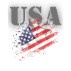 USA mit Flagge