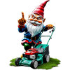 Rasenmäher Gartenzwerg Gärtner Geschenkideen
