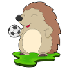 Igel Fußballspieler Fußball