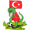 Turkey Flag Dinosaur Rex Football