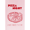 Welcome to Pizza Night - red-pink - Party-Style