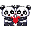 Panda Couple Valentine's Day