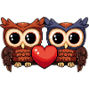 Owl Couple Valentine's Day
