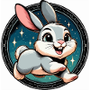 Rabbit in the night