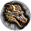 Steampunk retro style Dragon