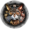 Steampunk retro style Cat