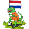 Holland Flag Dinosaur Rex Football