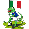 Italy Flag Dinosaur Rex Football