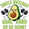 Swole Avocat Fitness Humour