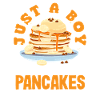 A boy who loves pancakes