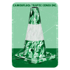 Camouflage green road cone