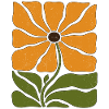 Boho wildflower in sunflower style