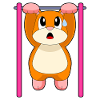 Hamster Bodybuilder Tractions Musculation