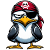 Seagull Pirate Eye Blindfold