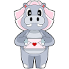 Hippopotamus Bridal Letter Wedding