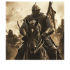 Ritter auf Pferd