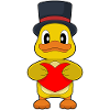 Duck Groom Heart Wedding