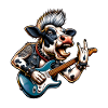 Kuh Rock and Roll Guitarist