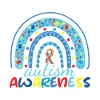 Autism Awareness Rainbow Puzzle