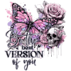 Gothic Butterfly Skull