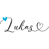 Lukas Nom Prénom Calligraphie Coeur