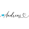 Andreas Nom Prénom Calligraphie Coeur