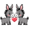 Donkey Couple Valentine's Day